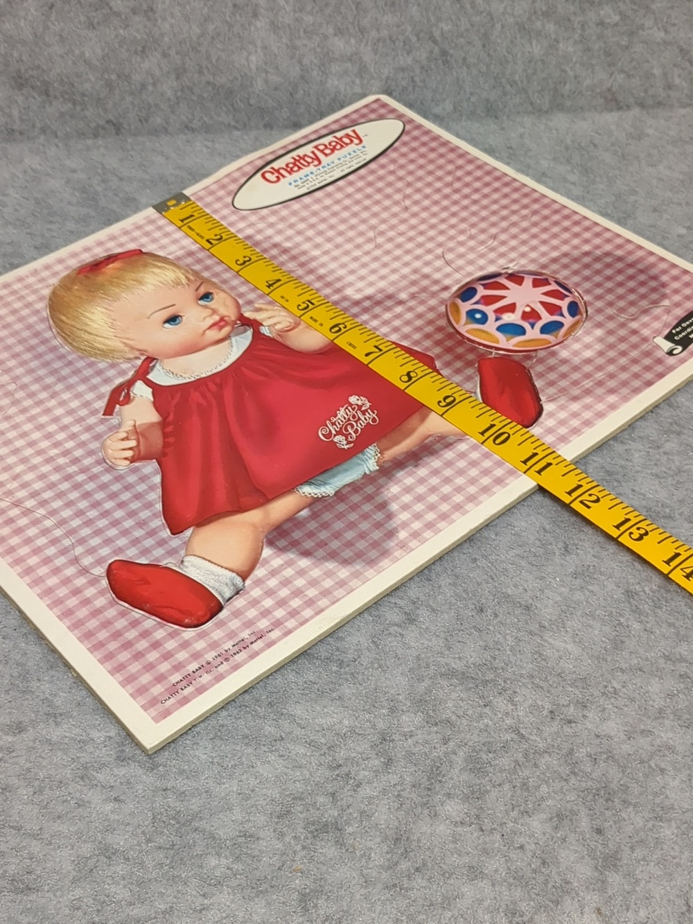 MATTEL CHATTY BABY FRAME TRAY Vintage PUZZLE  WHITMAN 1963 - Picture 12 of 12
